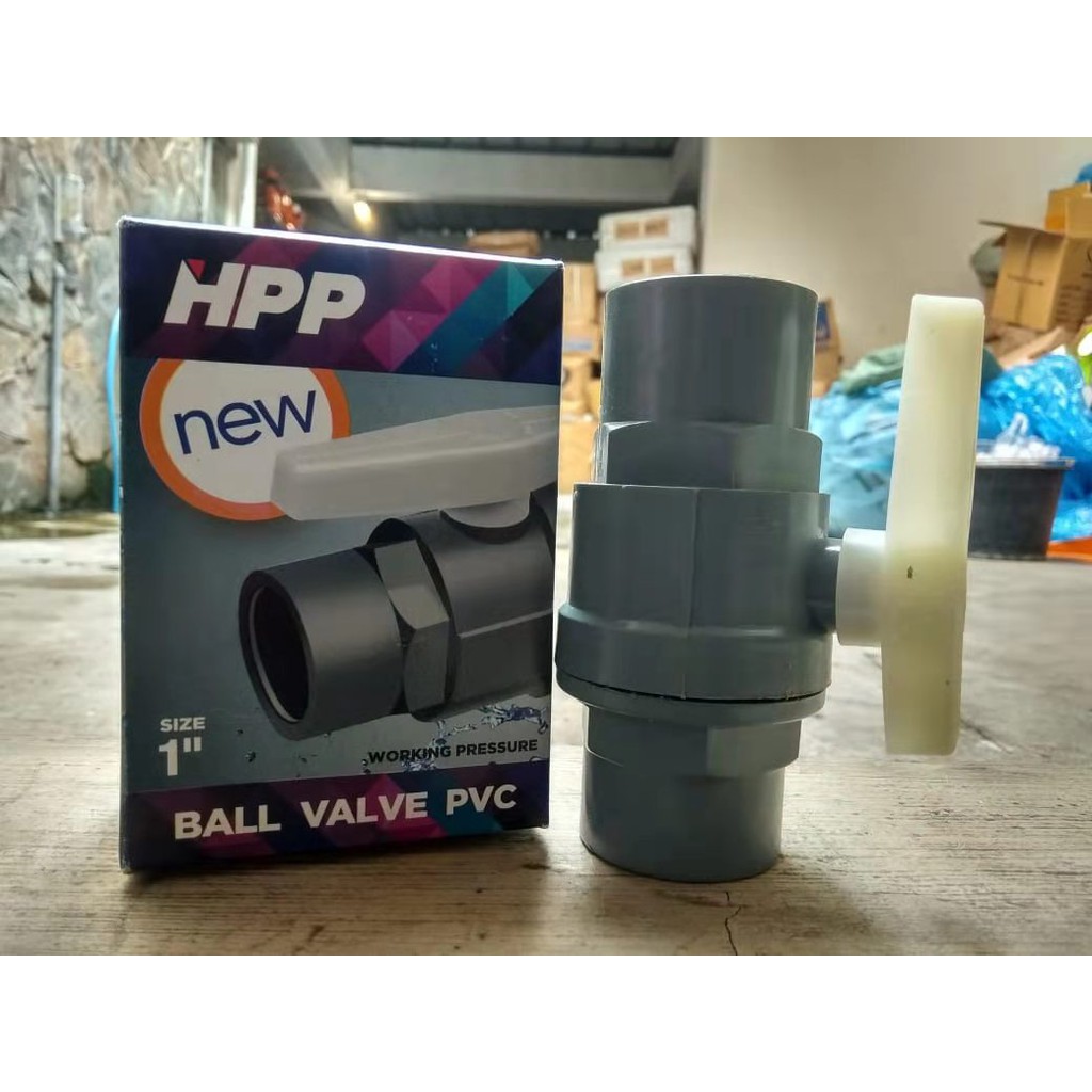 stop kran Ball valve ballvalve pvc model taiwan 1 inch