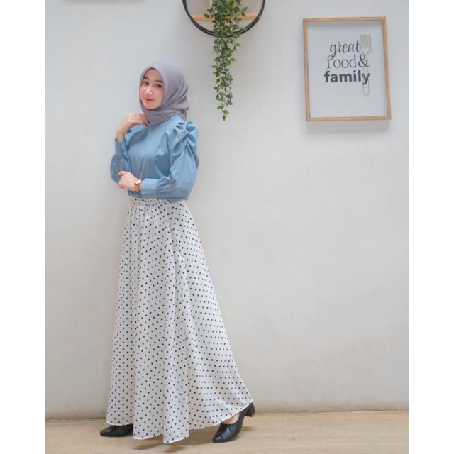 SKIRT POLKA SUPER MAYUNG || ROK POLKADOT PREMIUM