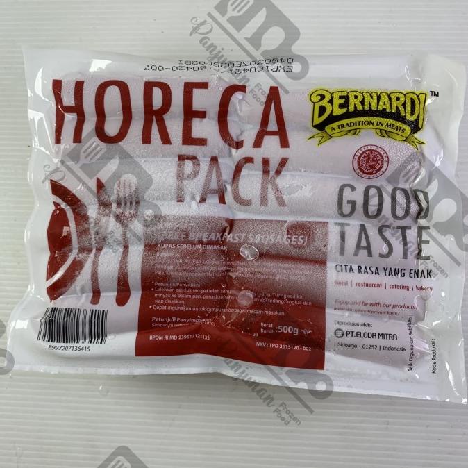

MAKANAN BEKU / BERNARDI HORECA SOSIS SAPI 500 GR BEST SELLER!! NON COD