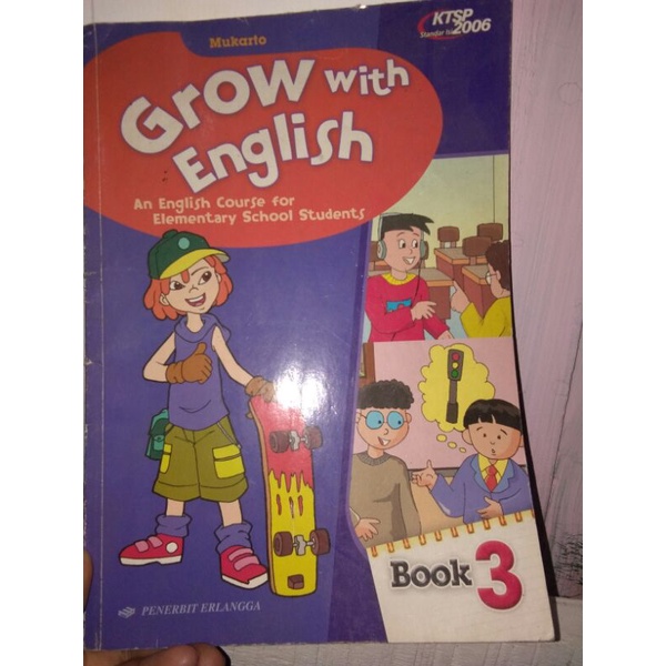 Buku GROW WITH ENGLISH book 3 KTSP 2006