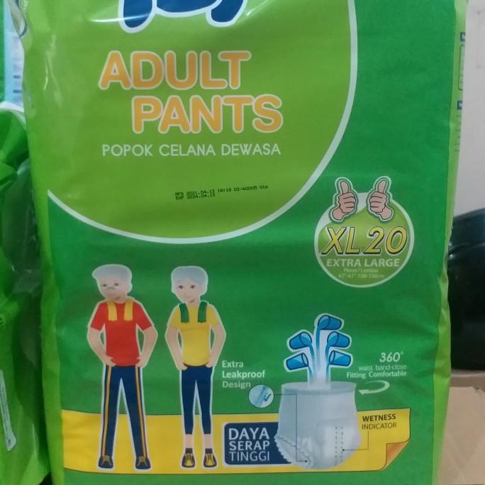 TERMURAH  TOP Adult Diapers Pants XL 20 Pampers Popok Celana Dewasa XL20