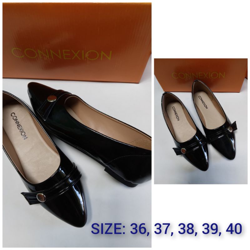 CANTIK SEPATU KERJA Flat WANITA BRANDED CONNEXION MURAH SIZE 36 38 39  MLF43HT