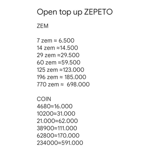 open top up zepeto