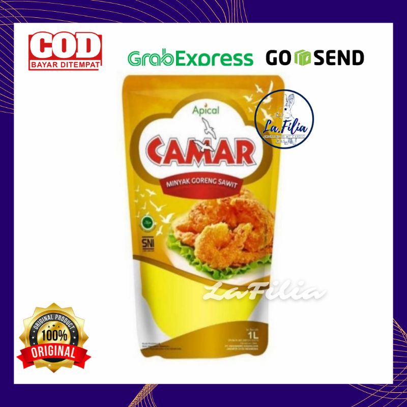 

❤️LaFilia❤️ MINYAK GORENG CAMAR 1 LITER - MINYAK GORENG 1LT - MINYAK GORENG CAMAR