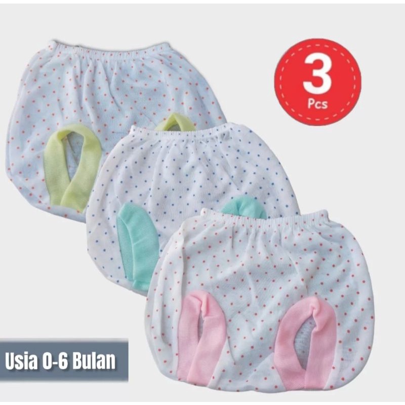 3 Pcs Celana Bayi Pop Bayi Print Celana Kacamata Bayi Print