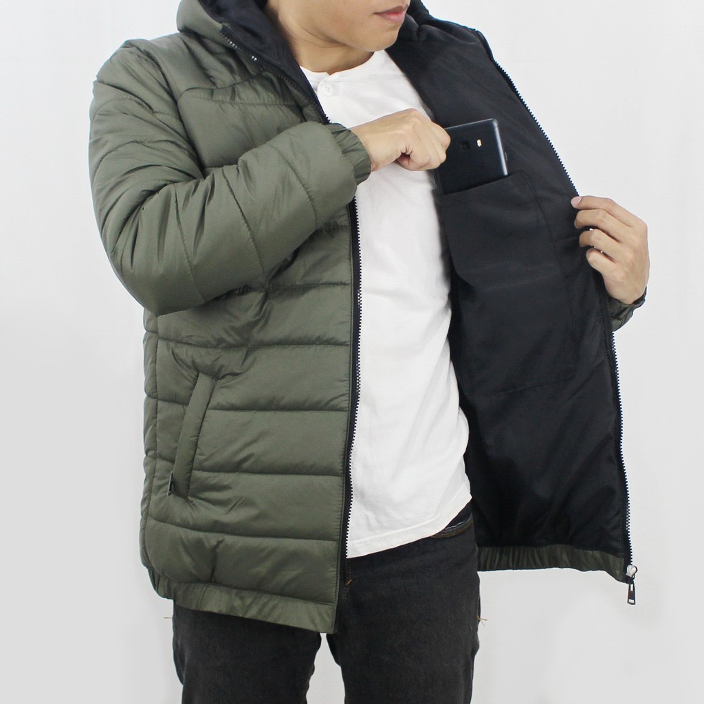 jaket pria gunung puffer outdoor waterproof bulu angsa murah