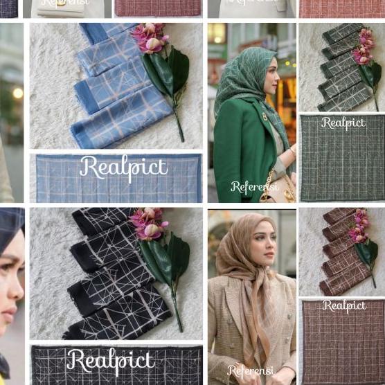 ()Harga Grosir Kerudung Segiempat Voal Motif Premium Jilbab Voal Motif LasercutTerbaru