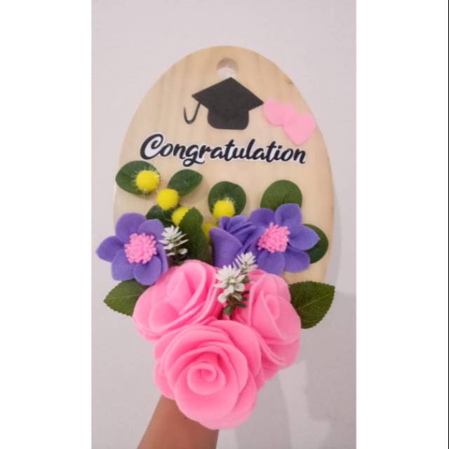 Bunga Papan Flanel/Kado Papan Bunga Flanel/Bunga Papan Hiasan/Bunga Flanel Wall Decor/Bunga Dinding