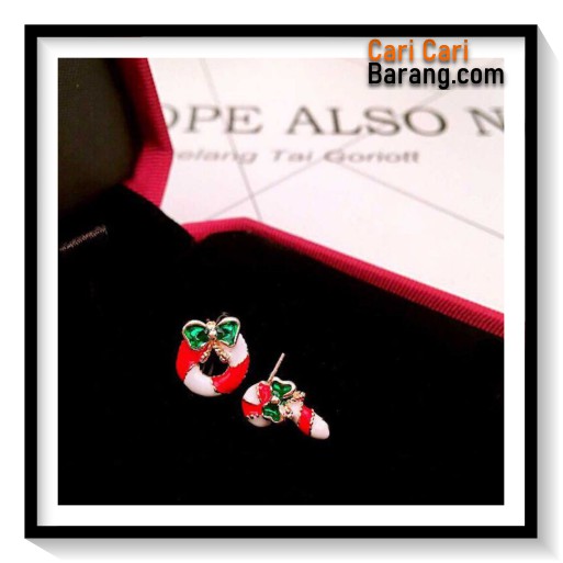 Anting Motif Natal - Christmas Earrings - Aksesoris Wanita