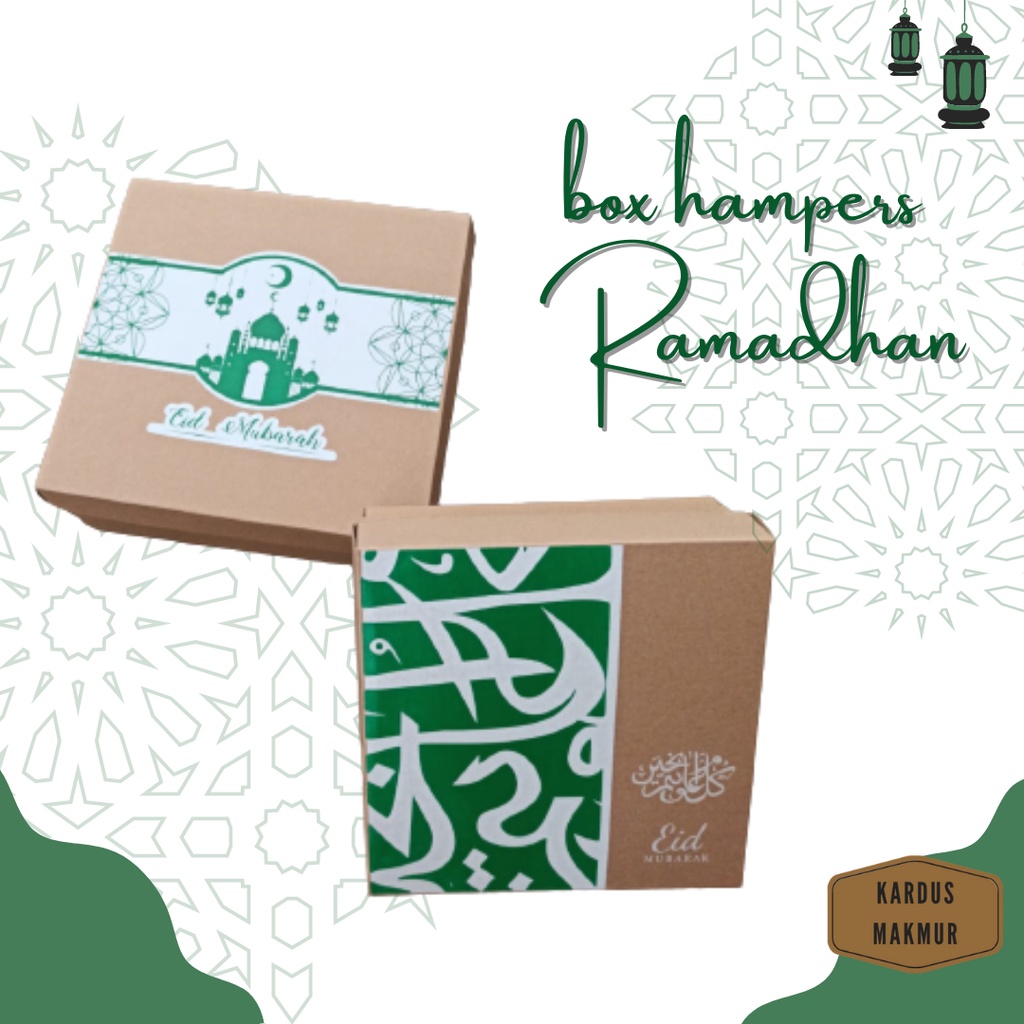 

Box Eid Mubarak Idul Fitri Kotak lebaran untuk Packaging hampers Kue Kering