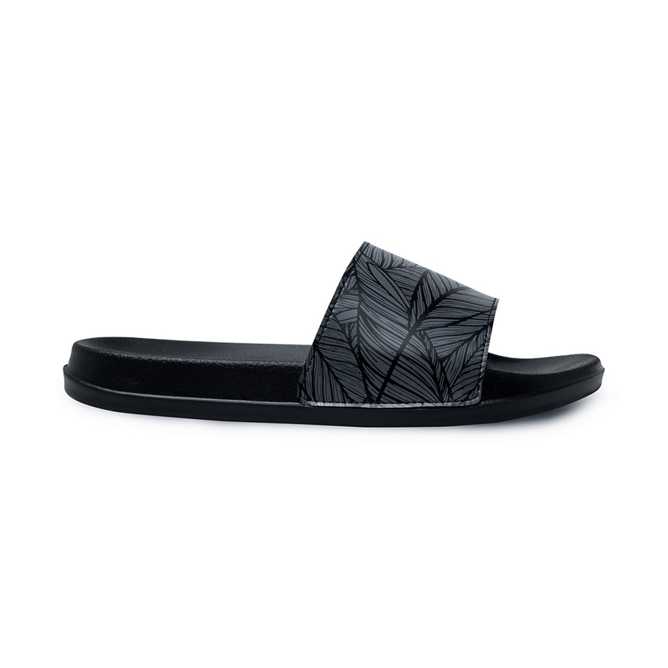 STYLO OSAKA ORIGINAL x FOOTSTEP Sandal Casual Hitam Pria Sendal Slide Jalan Santai Harian Slippers Hangout Main Kondangan Lebaran Slop Selop Karet Anti Slip Premium Slip On Remaja Dewasa Flip Flop Kerja Formal Sport Footwear Keren Terbaru Kekinian Branded