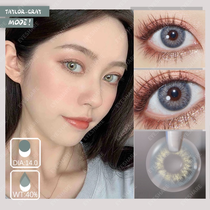 [✅COD &amp; Ready Stock ] Softlens Murah Softlens Mata Normal TAYLOR Sepasang Lensa Kontak Warna Alami Korea Softlen