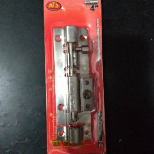 Slot Pintu Grendel Stainless Steel 4"