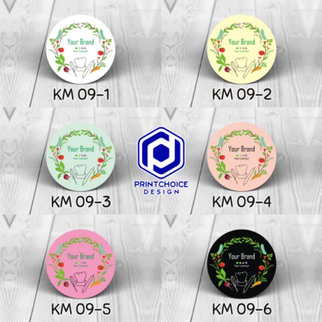 (BAYAR DITEMPAT) CETAK STIKER LABEL PRODUK / KEMASAN KUE &amp; MAKANAN