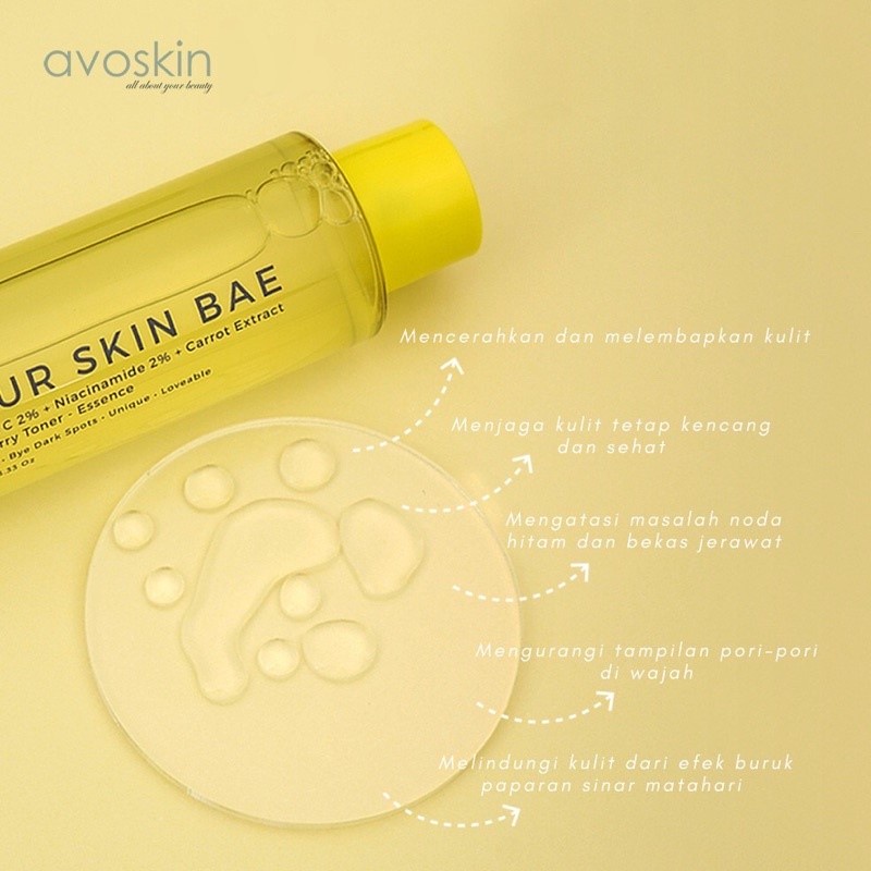 AVOSKIN YSB YOUR SKIN BAE SERUM TONER | Niacinamide / Salicylic Acid / Hyacross / Collagen / Alpha Arbutin / Mugwort / Centella Asiatica by AILIN