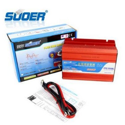 Power Inverter Pure Sine Wave 500W 500 Watt 12CVDC to 220VAC Suoer FPC