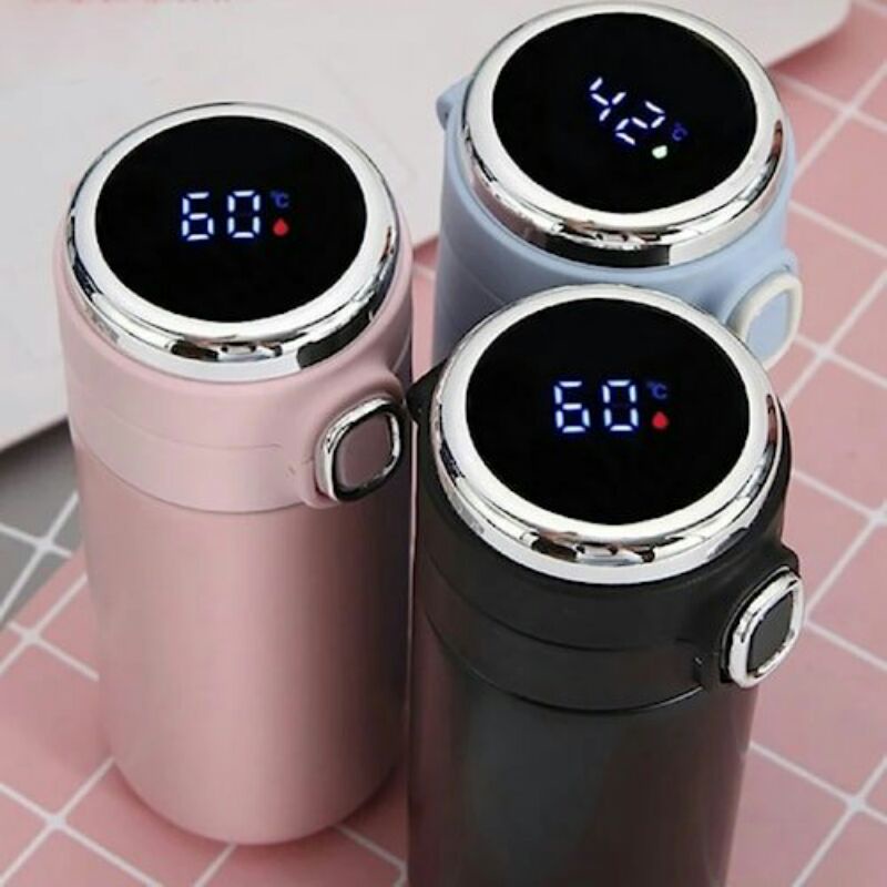 A43 Termos Temperatur Led Terbaru - Botol Tempat Termos Thermos Tremos Tumbler Botol Kecil Tekan Min