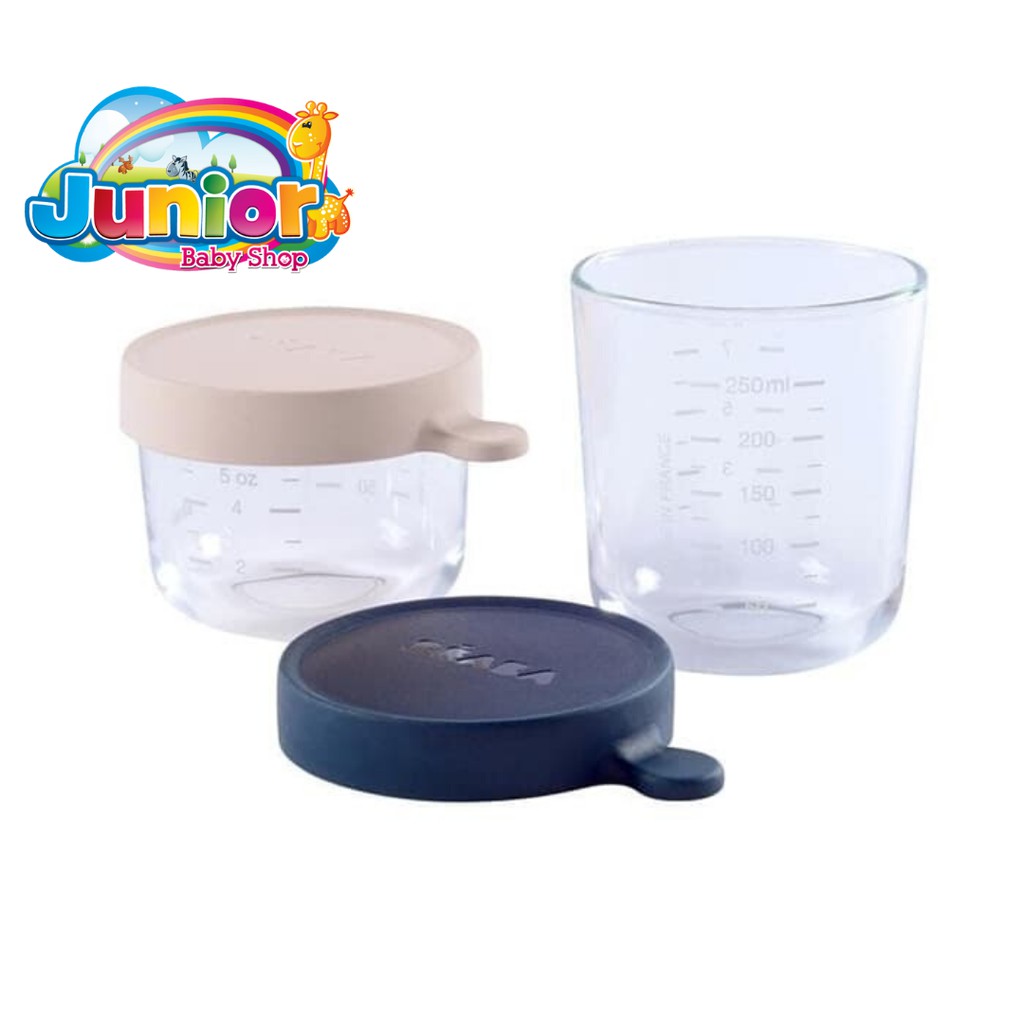 Beaba Set of 2 Glass Containers 150ml + 250ml