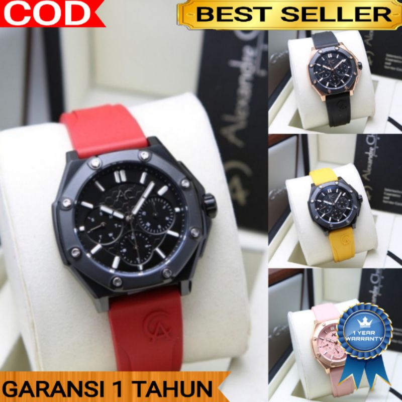 Alexandre Christie Wanita AC9601 AC 9601 Rubber Original Garansi 1 Tahun