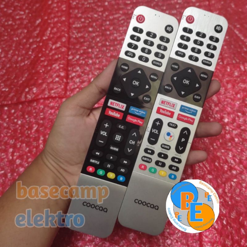 Remote COOCAA Android TV 100% original Support Bluetooth Google Voice Assistant Remote TV COOCAA 32S3G 32S6G 32TB7000 40S3G 40S5G 40TB7000 43S3G 43S6G 43TB7000 50S3G 50SG 50TB7000 50S5G PRO 55S6G PRO MAX 65S6G PRO MAX Remot TV COOCAA