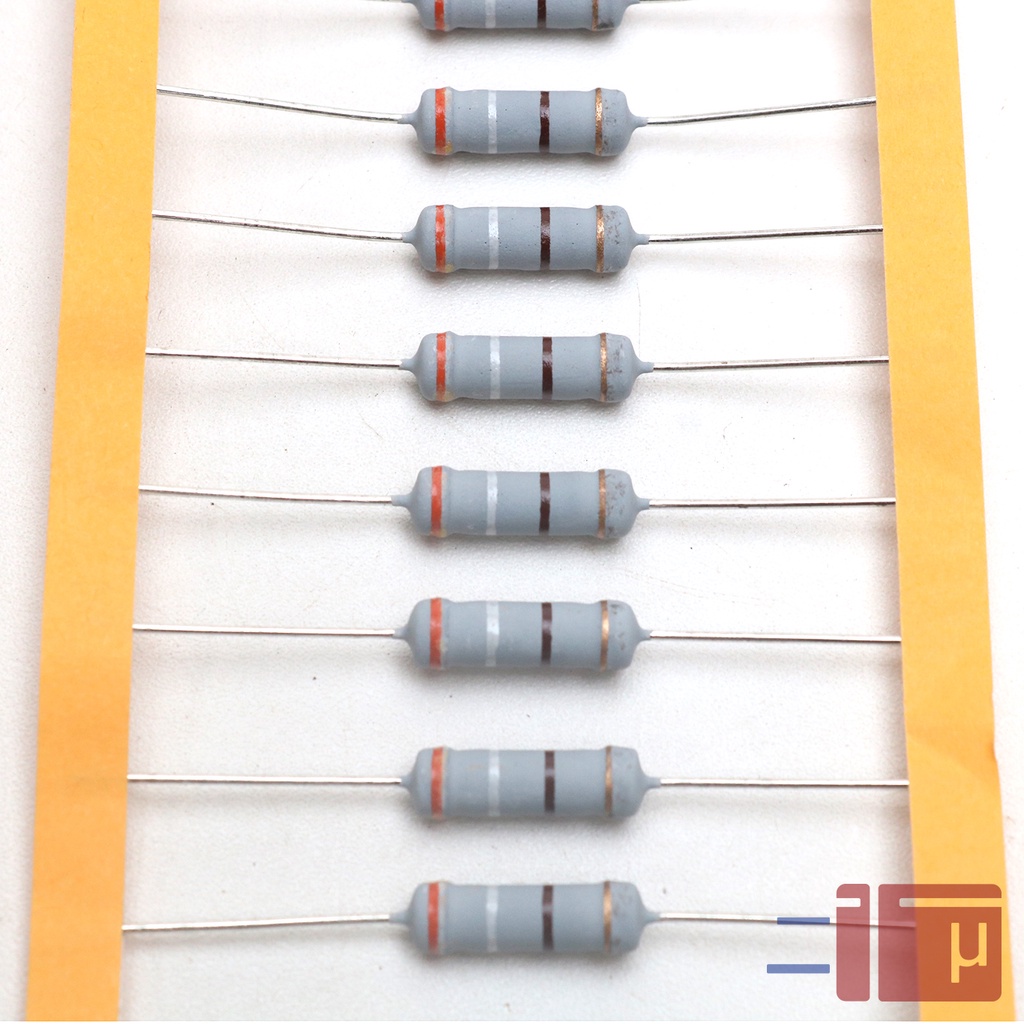 Resistor 390R 390 Ohm 2W Metal Oxide 5% Taiwan Kaki Tembaga