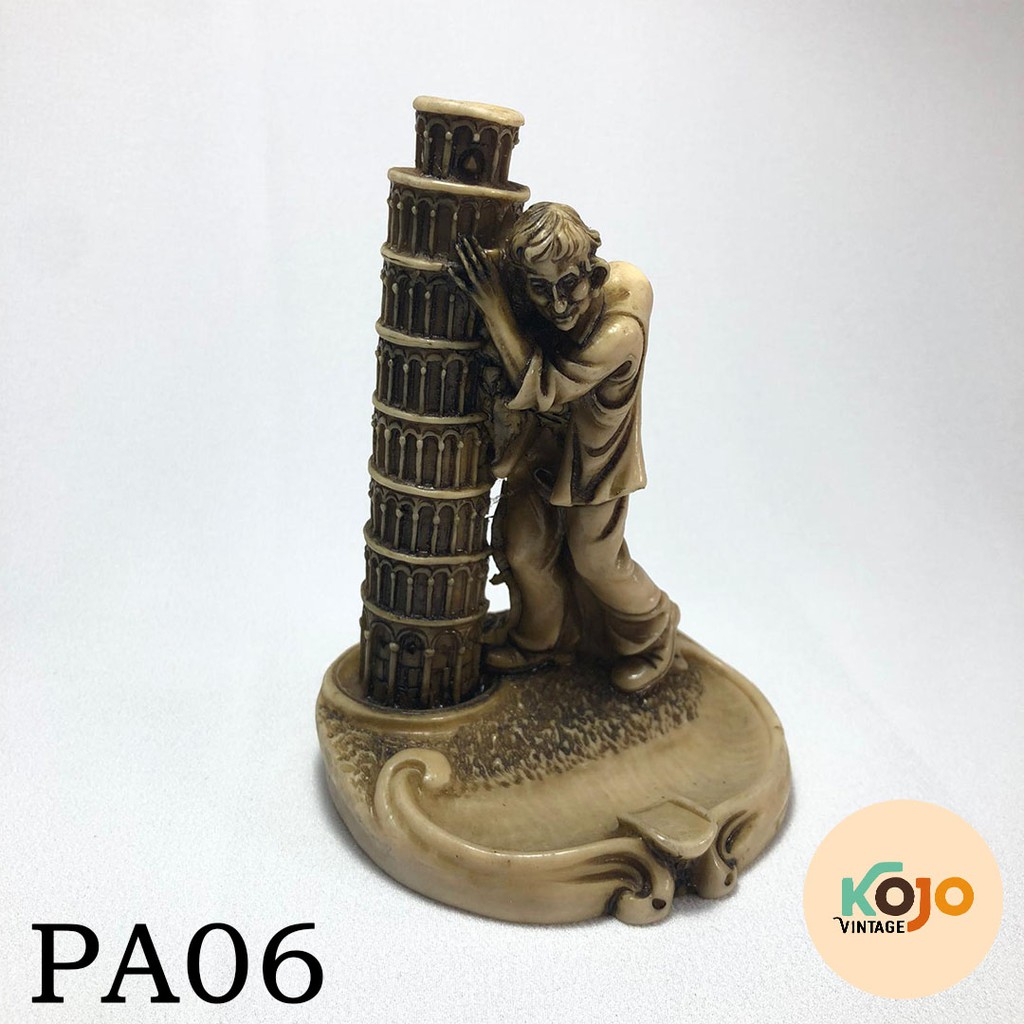 Asbak Souvenir Menara Pisa Italia Leaning Tower of Pisa Jadul Langka Antik Vintage