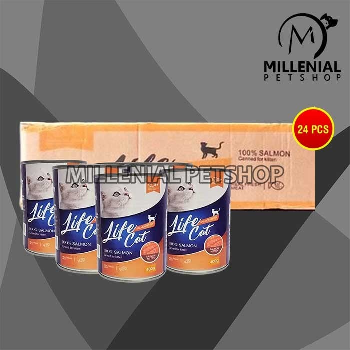 Makanan Basah Kucing Wet Food Kaleng Life Cat Grosir Dus 24 PCS 400GR