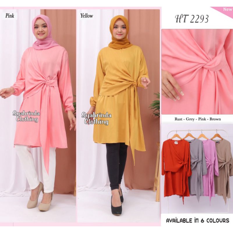 Tunik Polos Atasan Wanita Twill Premium Import Jescourt Collection