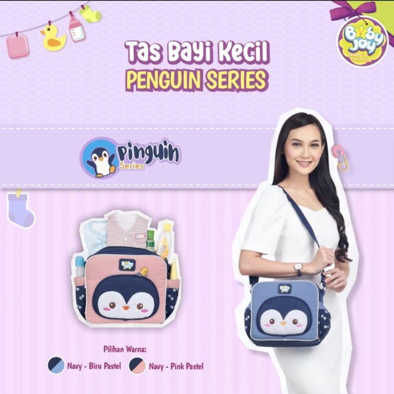 Baby Joy Tas Bayi Kecil Saku Kerut Pinguin Series - BJT 1037