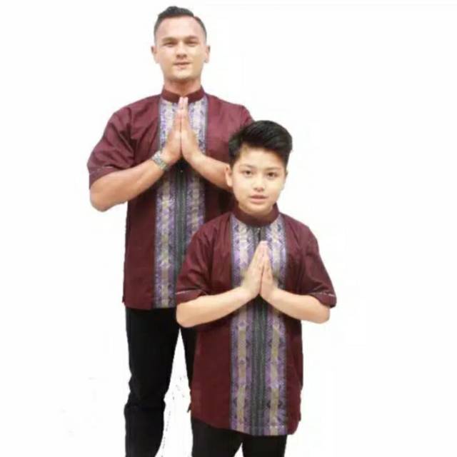 Baju Koko couple SONGKET AS-SYAHIID// UNGU