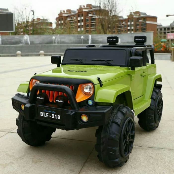  Mainan  Anak Mobil  Aki  Jeep  Rubicon  BLF 218 Shopee Indonesia