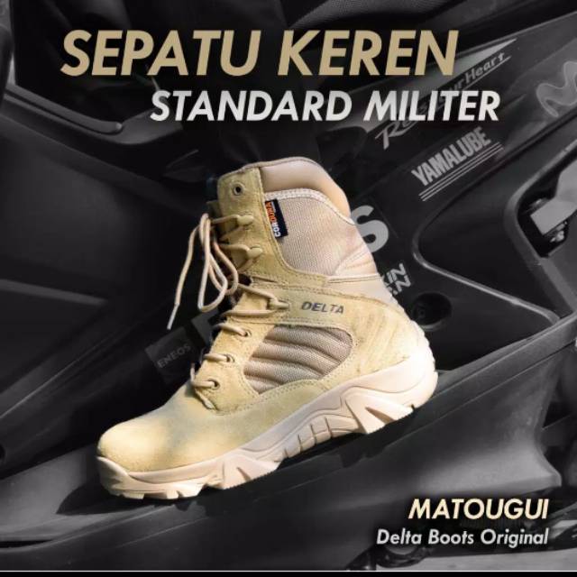  SEPATU  DELTA  TACTICAL 8 inc GURUN PDL Tinggi Import 