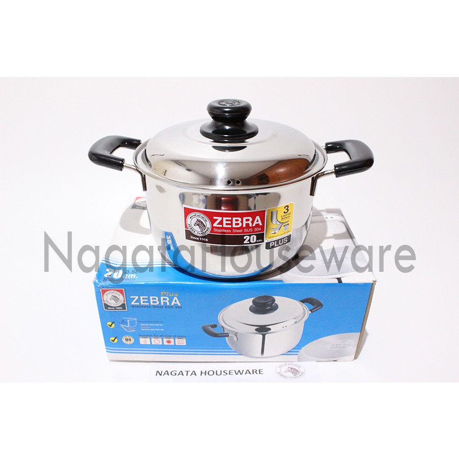 Panci Saus Stainless / Panci Masak / Panci Zebra / Panci Sop Sup Kuah / Soup Pot / Sause Pot Zebra W