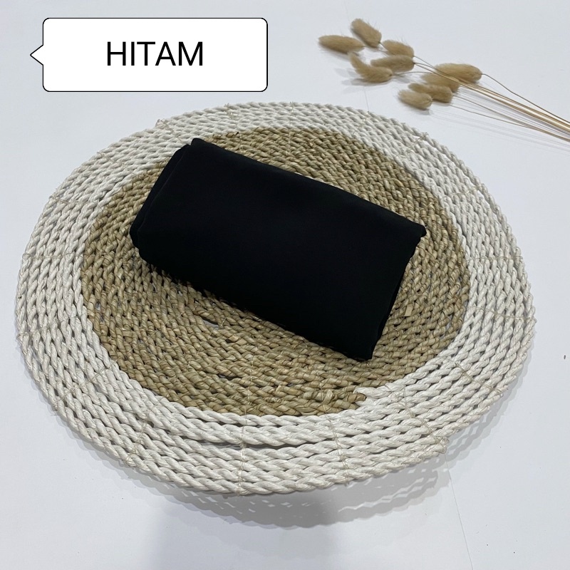 HIJAB PASHMINA INNER/JILBAB INNER/PASHMINA POLOS/175X70CM-HITAM