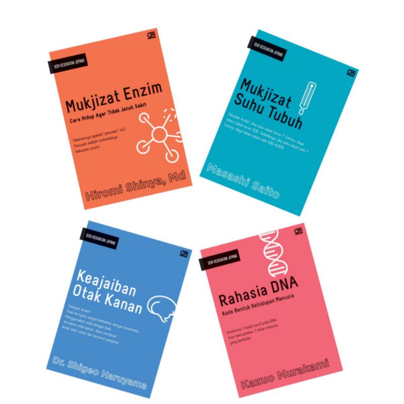 Buku Seri Kesehatan Jepang Mukjizat Enzim Suhu Tubuh Keajaiban Otak Kanan Rahasia Dna