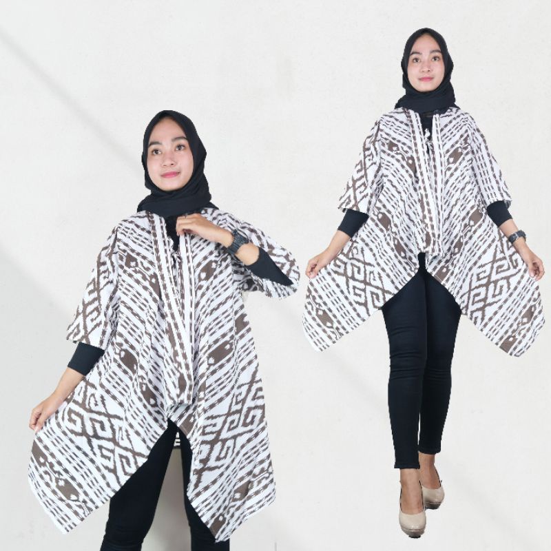 Outer Batik Wanita Motif Tenun Etnik - Naira Batik