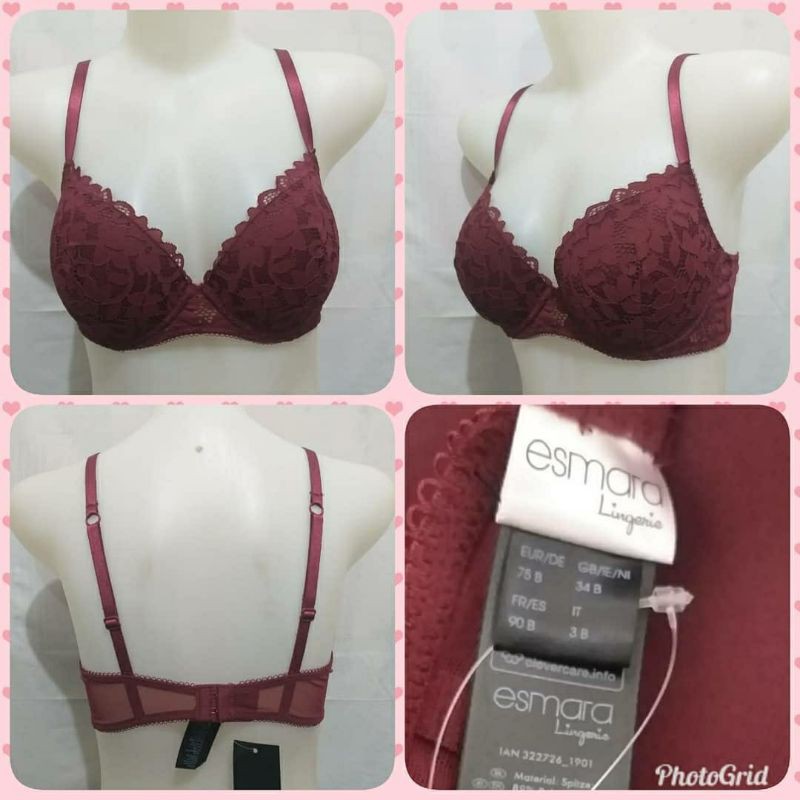 Bra ESMARA size 34B,36B,36C,38C  Original Branded UnderwearKode : B3271