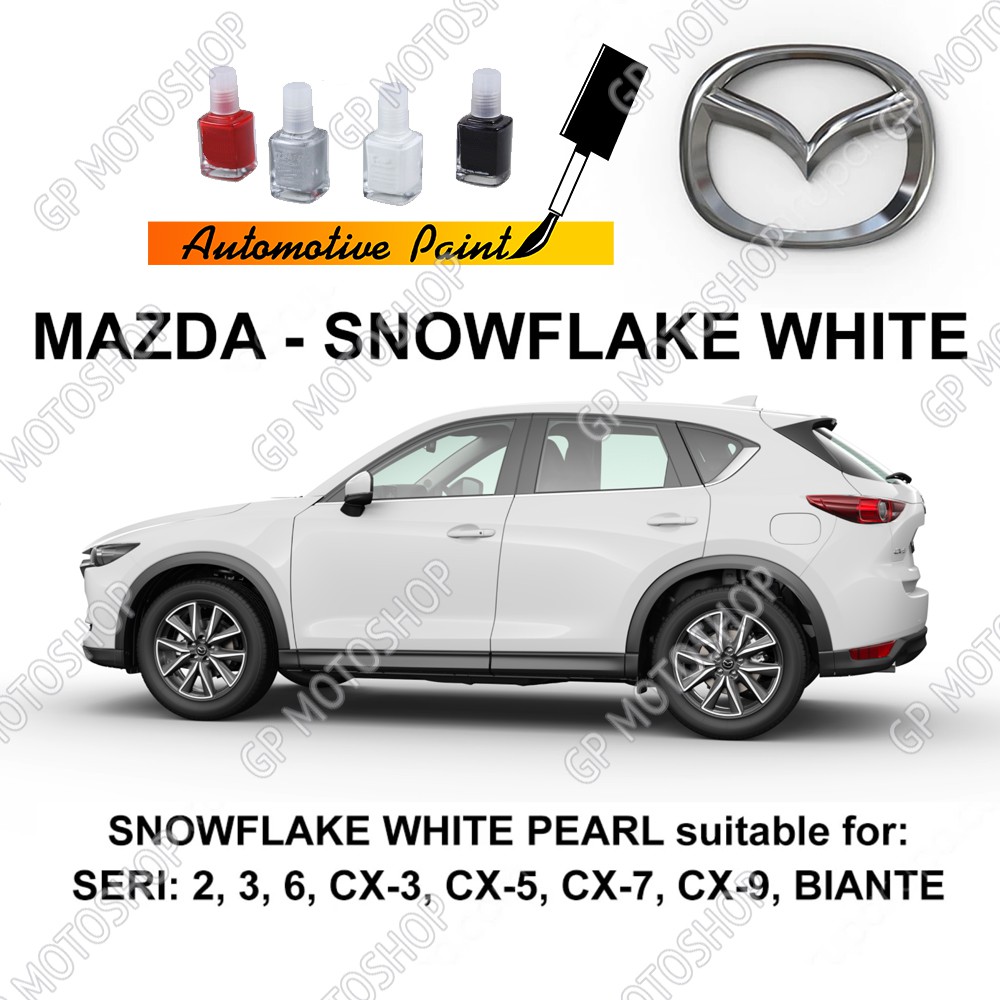 MAZDA SNOWFLAKE WHITE PEARL CAT OLES PENGHILANG BARET MOBIL LECET BIANTE CX-5 CX-3 CX-7 CX-9 SERI 2