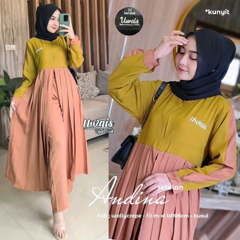 Andina setelan By Uwais hijab clothing