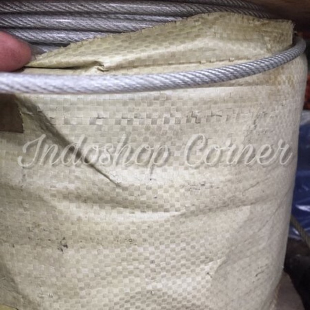 Kawat Seling Baja PVC 4 mm