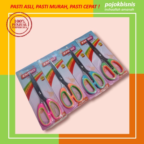 

GUNTING BESAR TAJAM / GUNTING DAPUR SEDANG / GUNTING KECIL EMIGO KARET / GUNTING SERBAGUNA / SCISSORS EMIGO