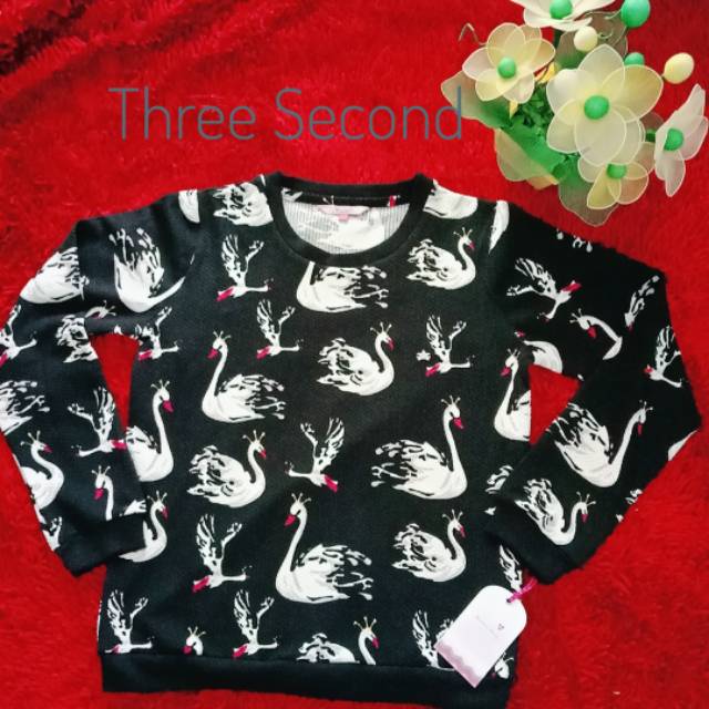 Kaos three second lengan panjang