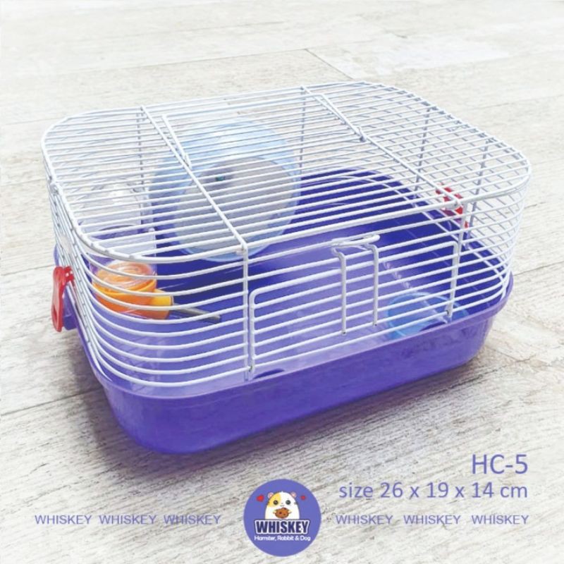 Kandang hamster HC-5 size 26 x 19 x 14 cm. FREE BUBLEWRAP