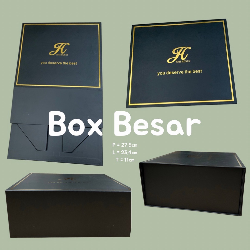 GIFT BOX LIPAT JIMS HONEY BESAR DAN KECIL