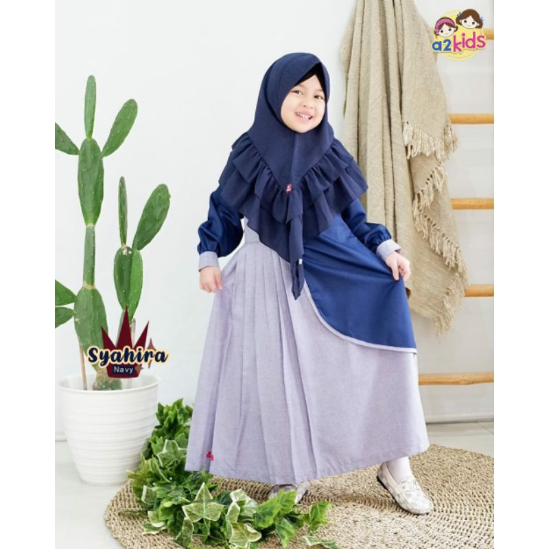 gamis anak Syahira serias by a2kids