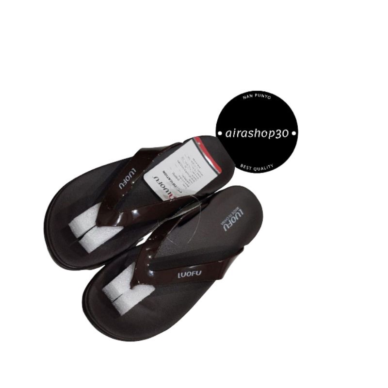 Sandal Wanita Sandal LUOFU Sandal Jepit Bahan Karet Jelli Import Premium Nyaman Empuk.