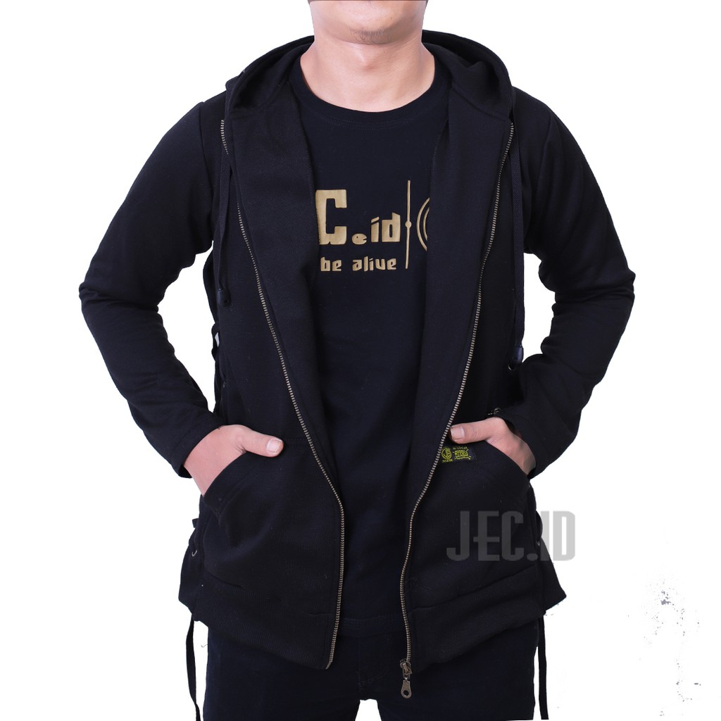 Jaket Hoodie Jec Ropeline Premium Hand Zipper