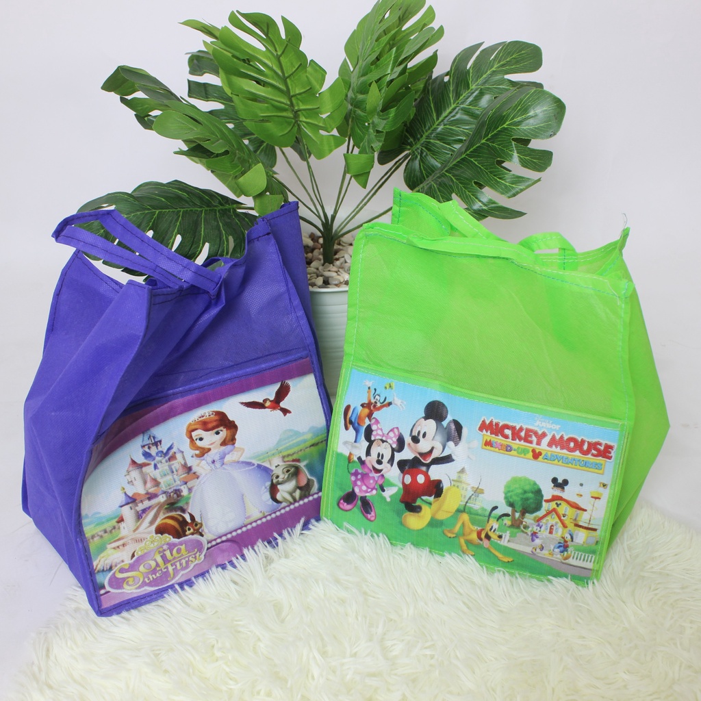 Tas Jinjing Souvenir Ulang Tahun Anak Kado Ultah Karakter Full Color-2