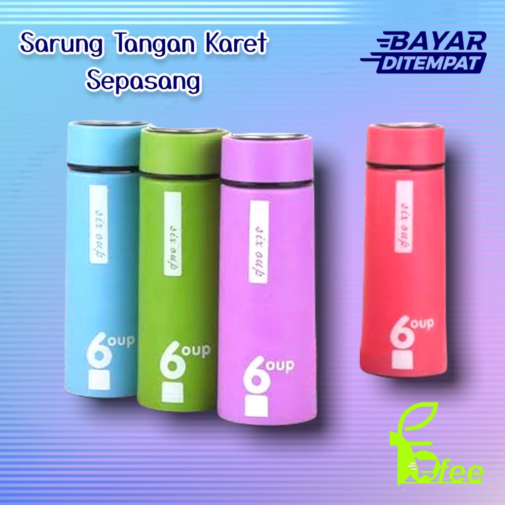 [IMPORT] -  Oup Botol Air Minum Thermos Kaca 6 450ml Botol Minum