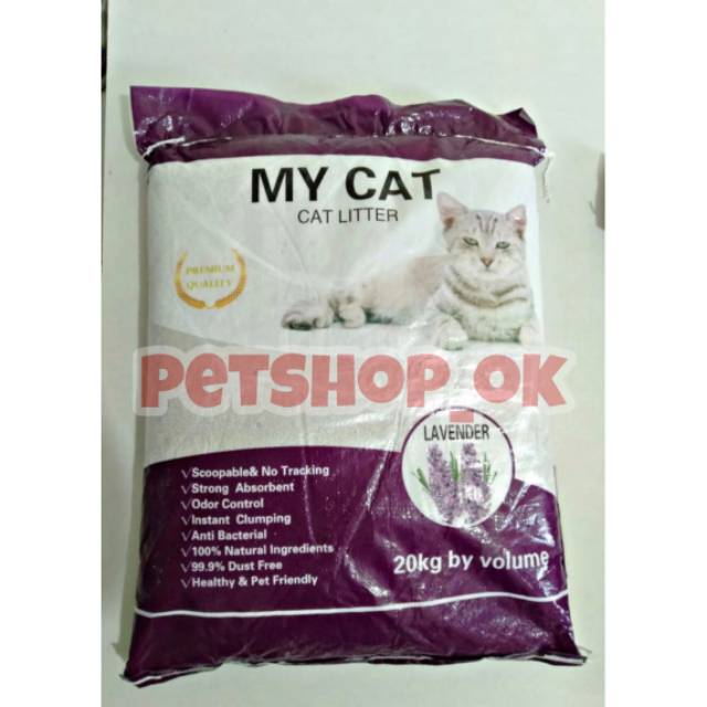 Pasir Gumpal MY CAT 20kg 25ltr /  Pasir kucing